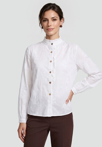 Usha - Blusa en blanco: frente