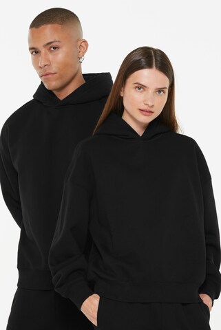 Harlem Soul Hoodie Oversized Unisex in Schwarz: Vorderseite