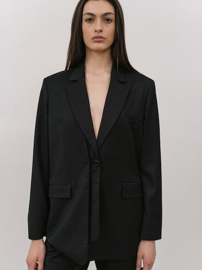 4TAILORS Blazer ´Armor´ in 36 in schwarz, Produktansicht