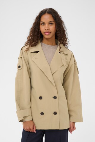 SAINT TROPEZ Tussenmantel 'OdeliaSZ' in Beige: voorkant