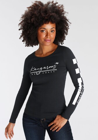 KangaROOS Shirt in Black
