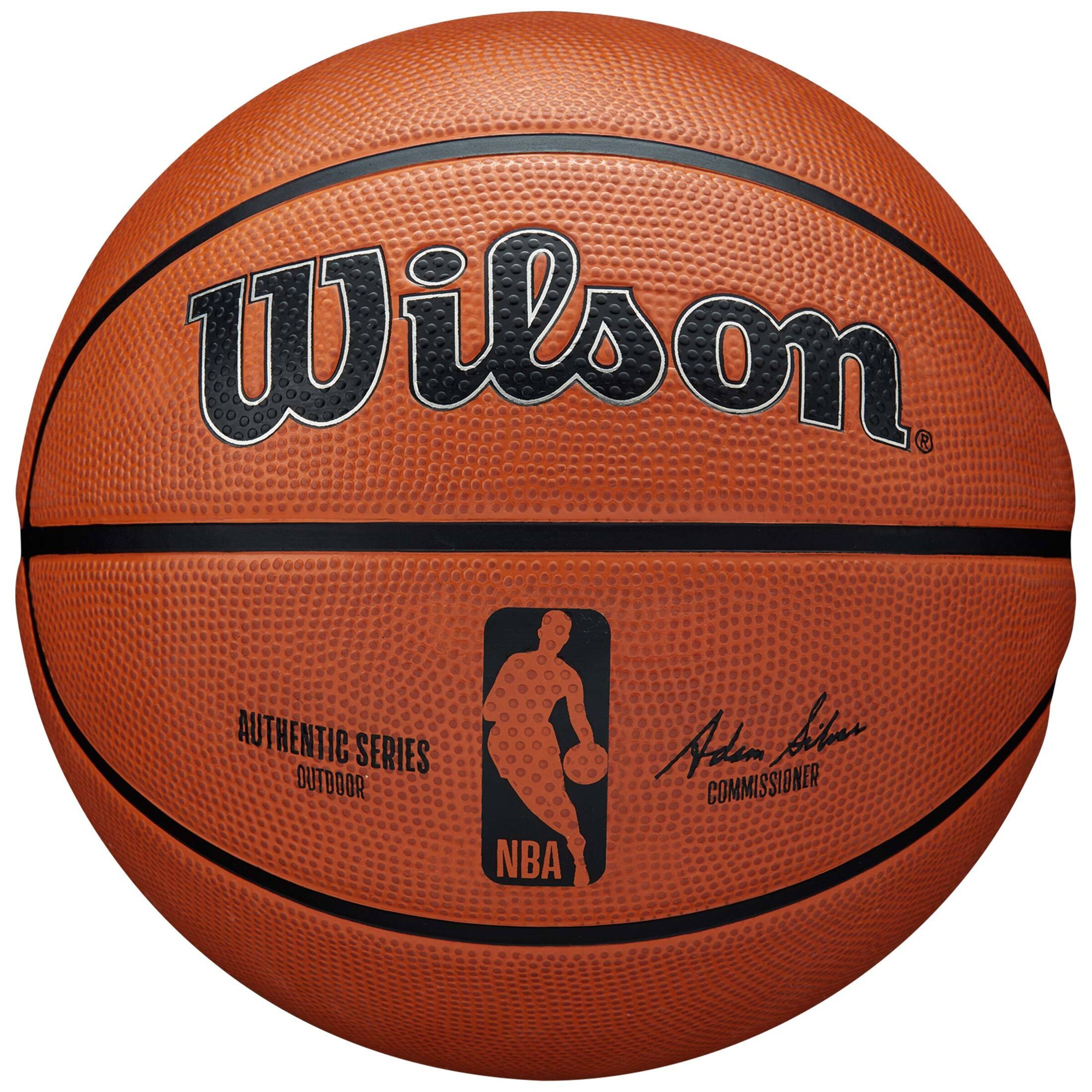 WILSON Ball 'NBA Authentic Series' in Orange: Vorderseite