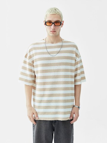 T-Shirt 'Canterbury Bells' VAMOS CLO en beige : devant