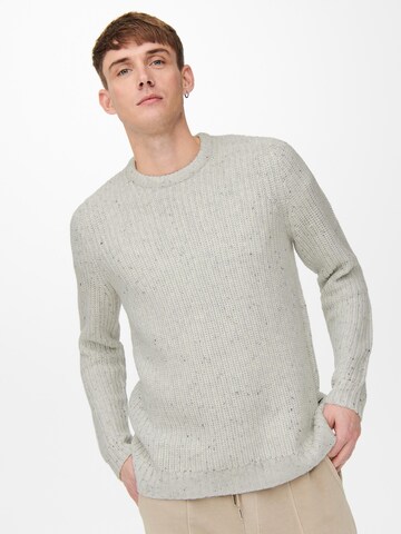 Pullover 'Nazlo' di Only & Sons in bianco