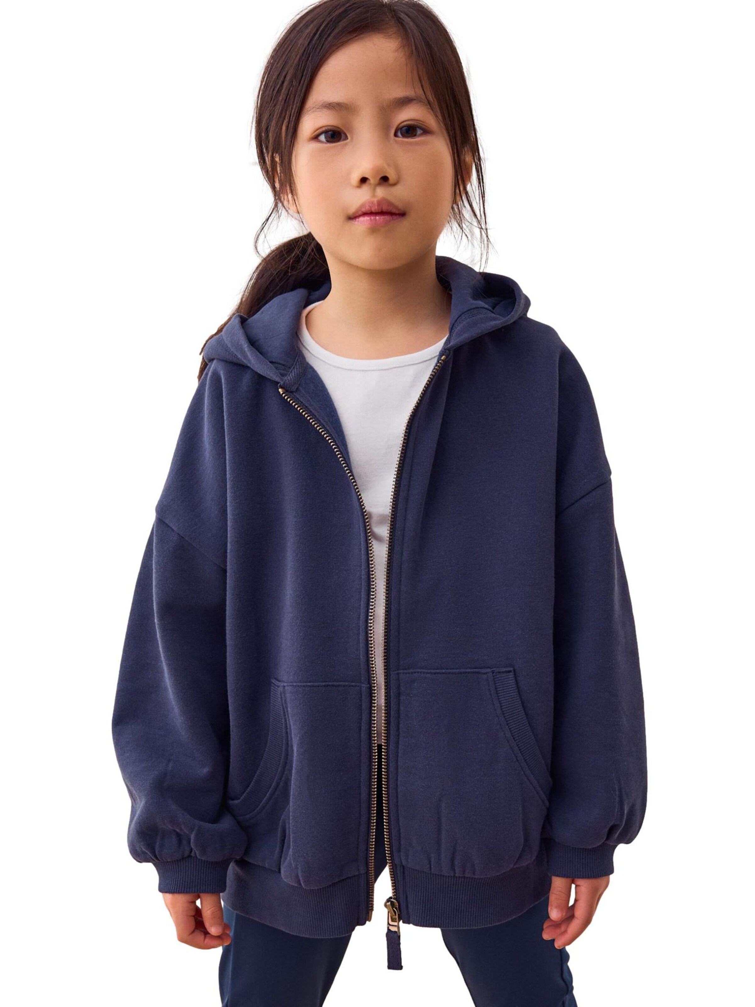 Next Sweatjacke in Blau: Vorderseite