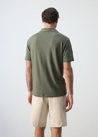 MANGO MAN Poloshirt 'Amberes' in Grün