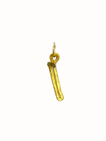 d'ecolife Essentials Pendant 'Letter I' in Gold: front