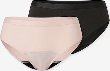 Slip ' Periodenslip Secret Care ' SCHIESSER en noir : devant