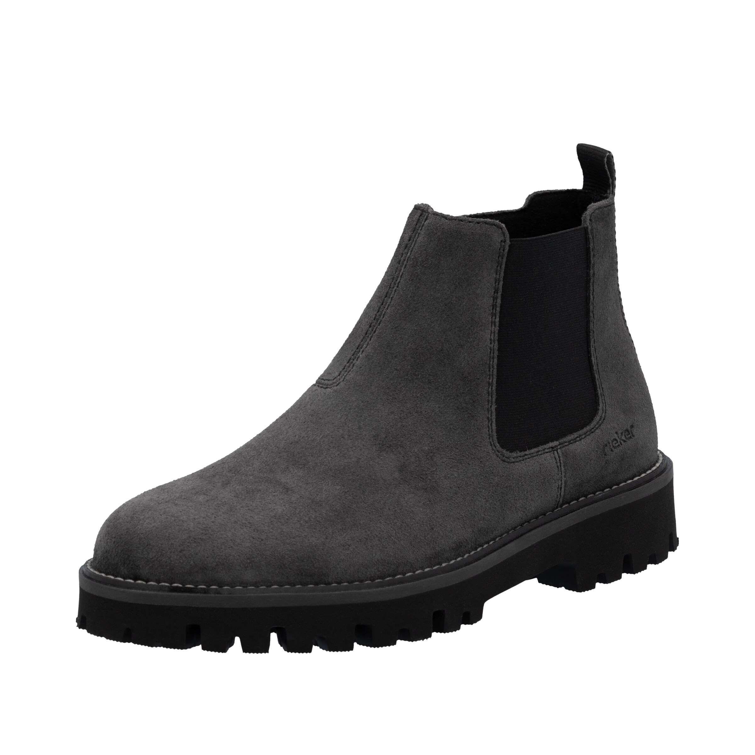 Rieker Stivali Chelsea Uomo - Colore Grigio, Modello Classico In Pelle, Flessibili E Comodi