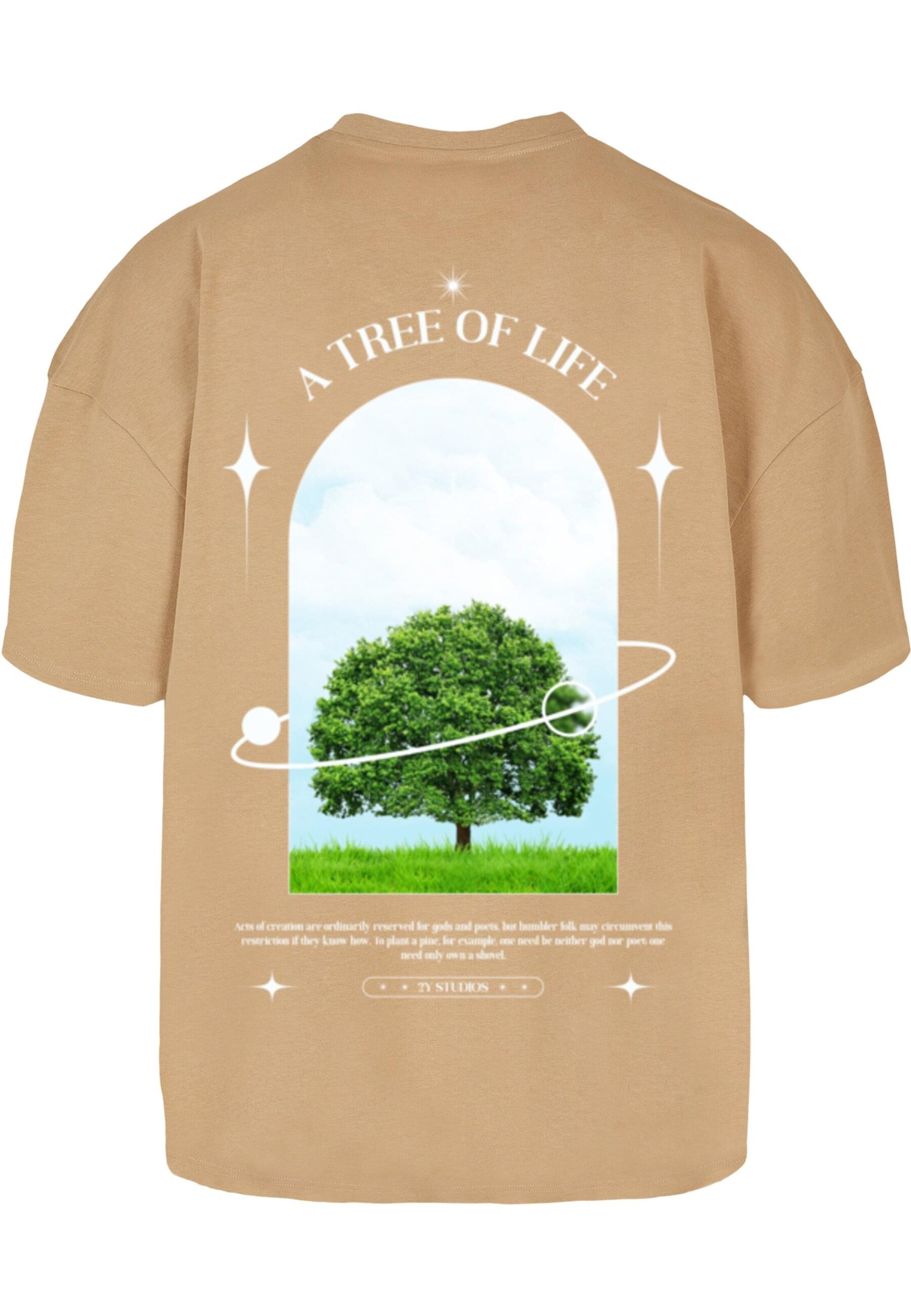 T-Shirt 'Tree Of Life' 2Y Studios en beige