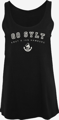 F4NT4STIC Top 'Go Sylt Knut & Jan Hamburg' in Black: front