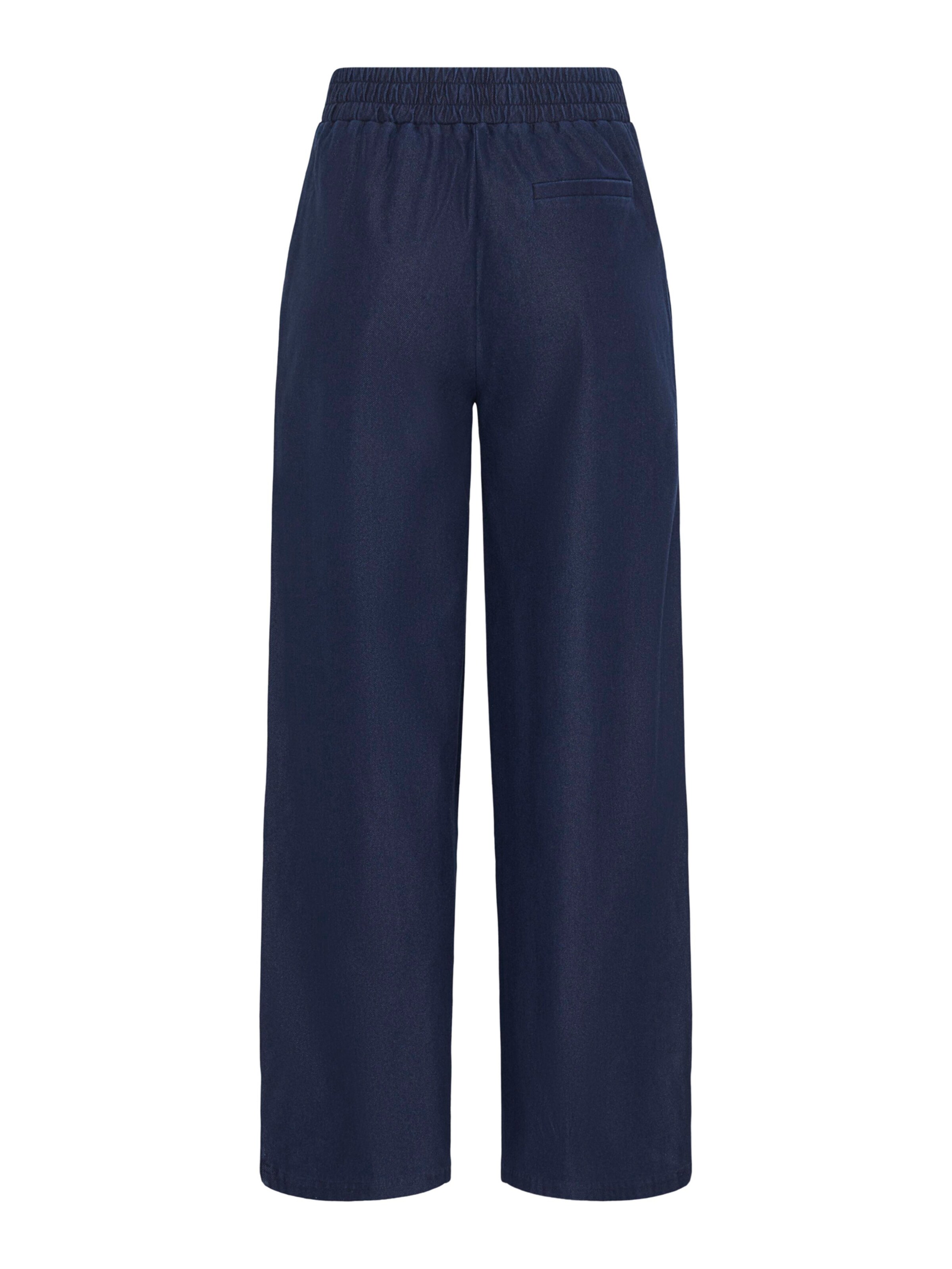 ICHI Wide leg Pleat-Front Pants 'IHKATE' in Blue