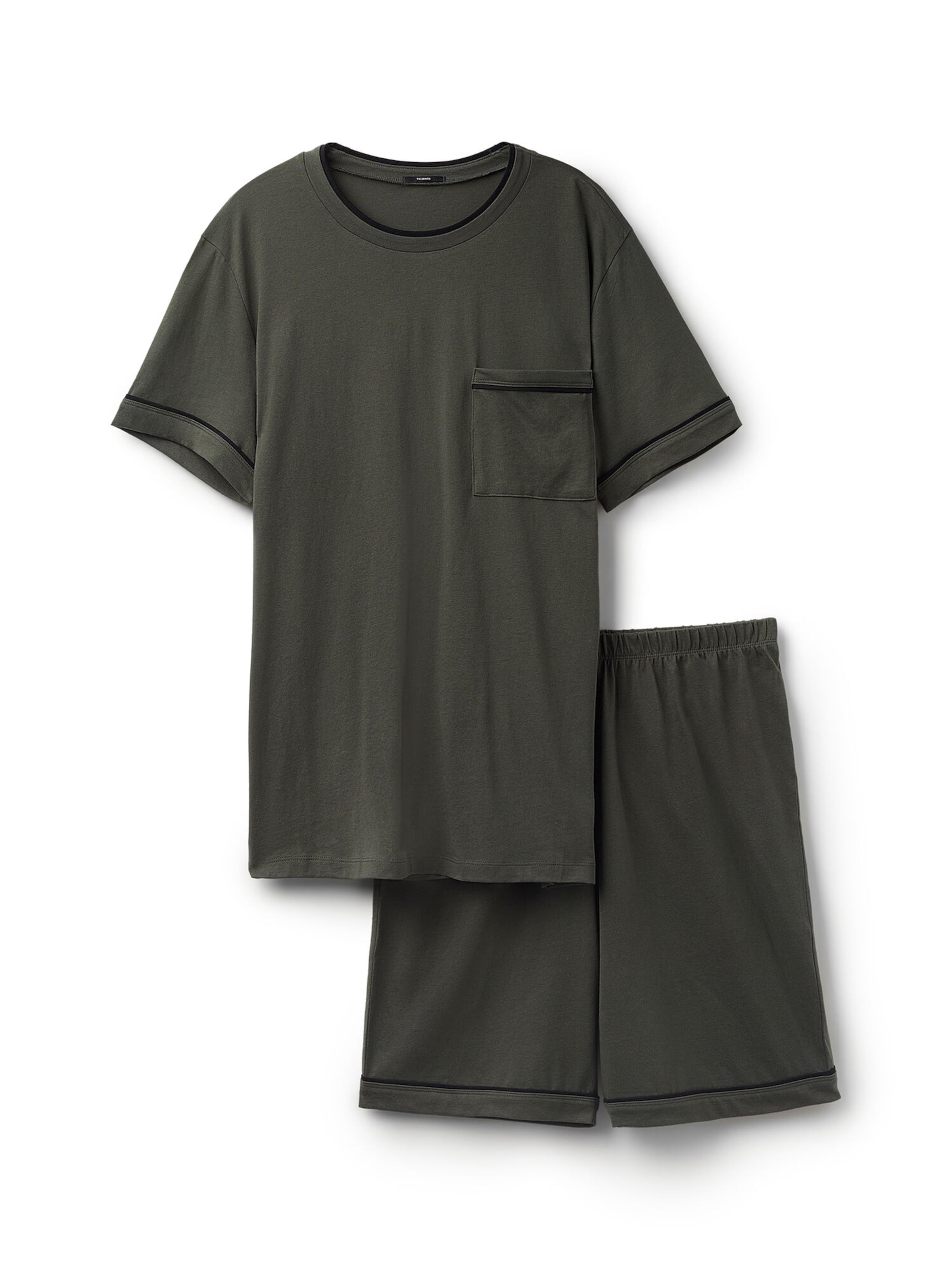 Tezenis Short Pajamas in Green: front