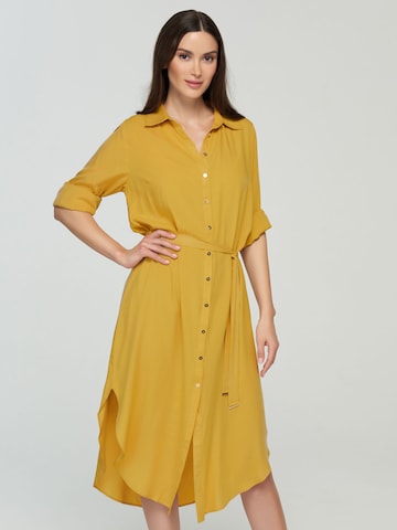 Robe-chemise Marc & André en jaune : devant