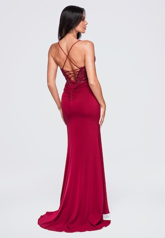 Robe de soirée 'LA-OM-DLR436' Ombre en rouge