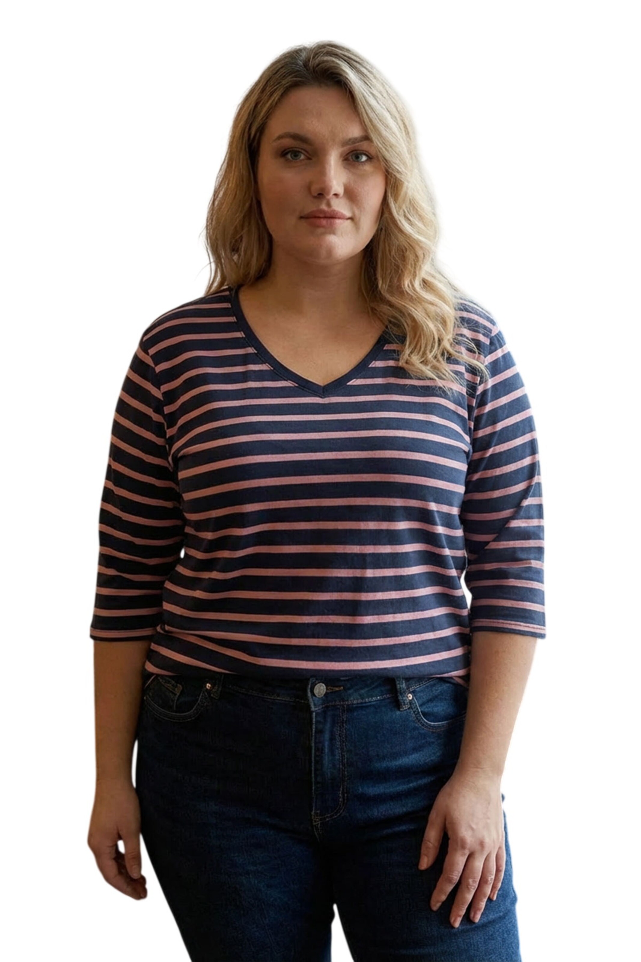 Sweat-shirt Stil Diva en bleu : devant