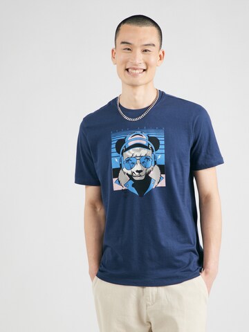 BLEND T-Shirt 'BHJACOB' in Blau: Vorderseite