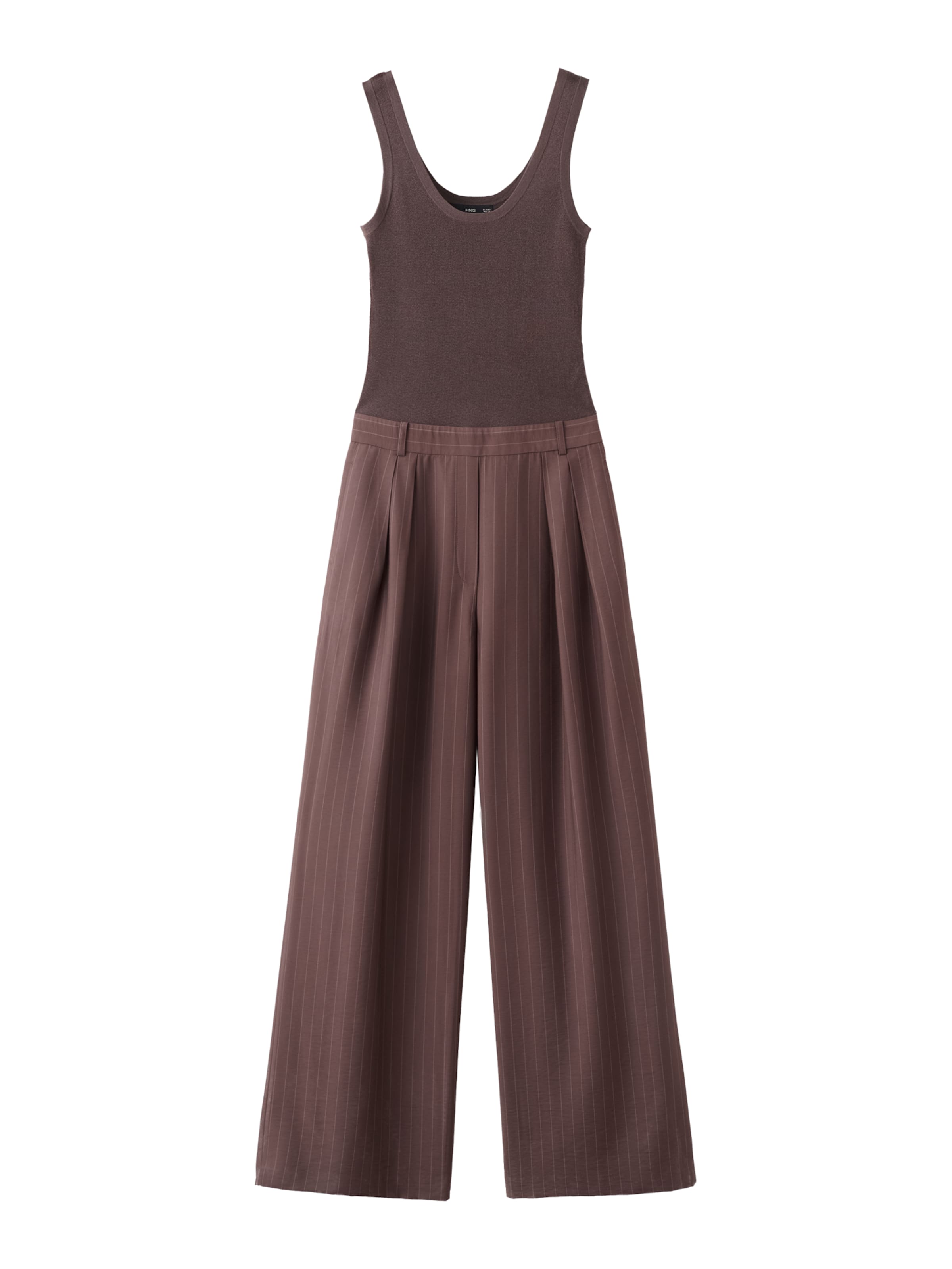 MANGO Kombinezon 'Gigi' | rjava barva: sprednja stran