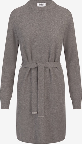 Rainbow Cashmere Knitted dress in Grey: front