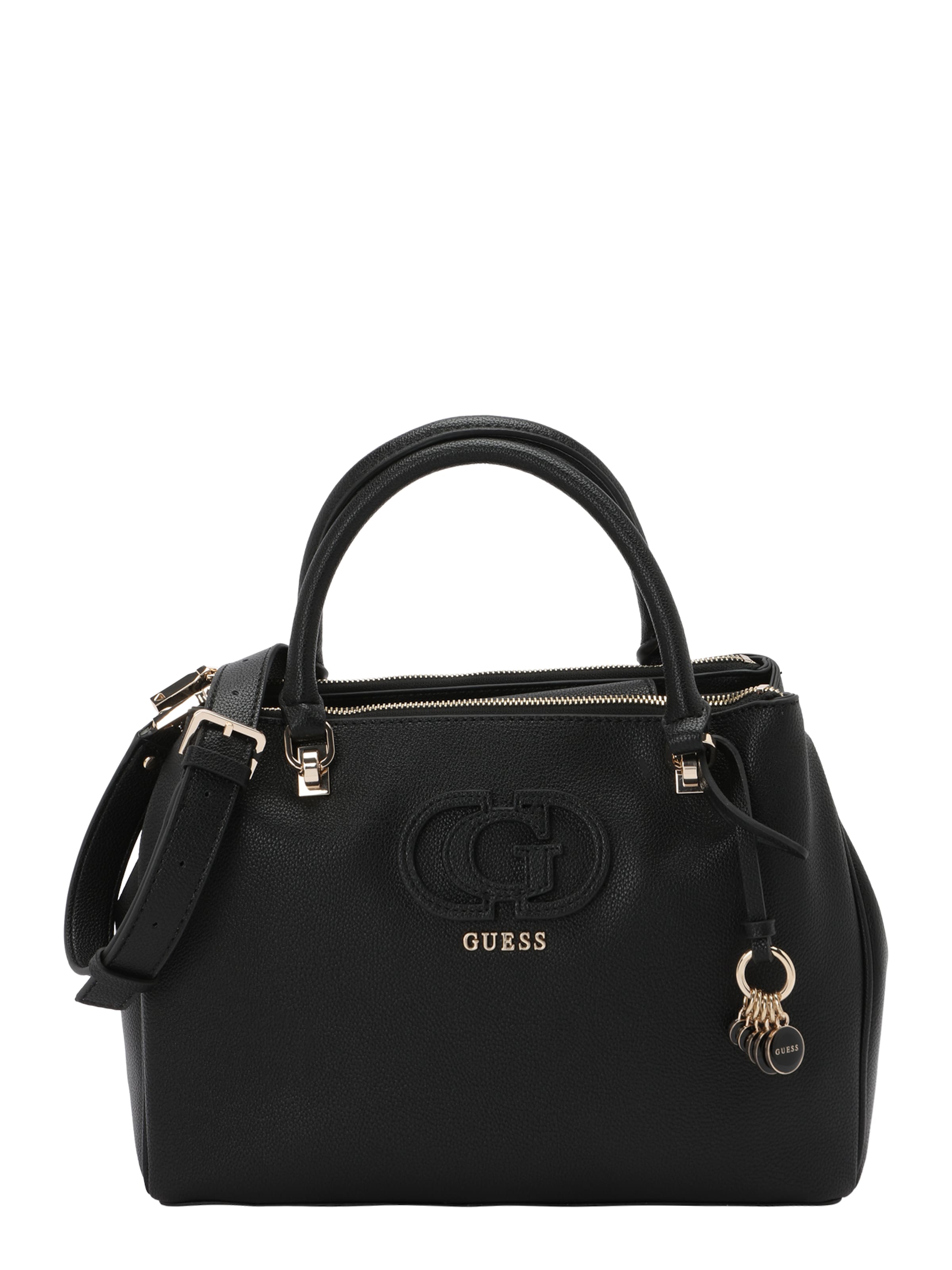 Poșete 'CALEBRA HOBO STATUS SATCHEL' de la GUESS pe negru: față