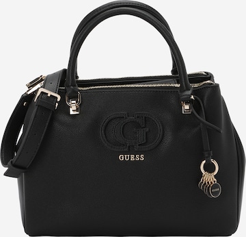 Poșete 'CALEBRA HOBO STATUS SATCHEL' de la GUESS pe negru: față