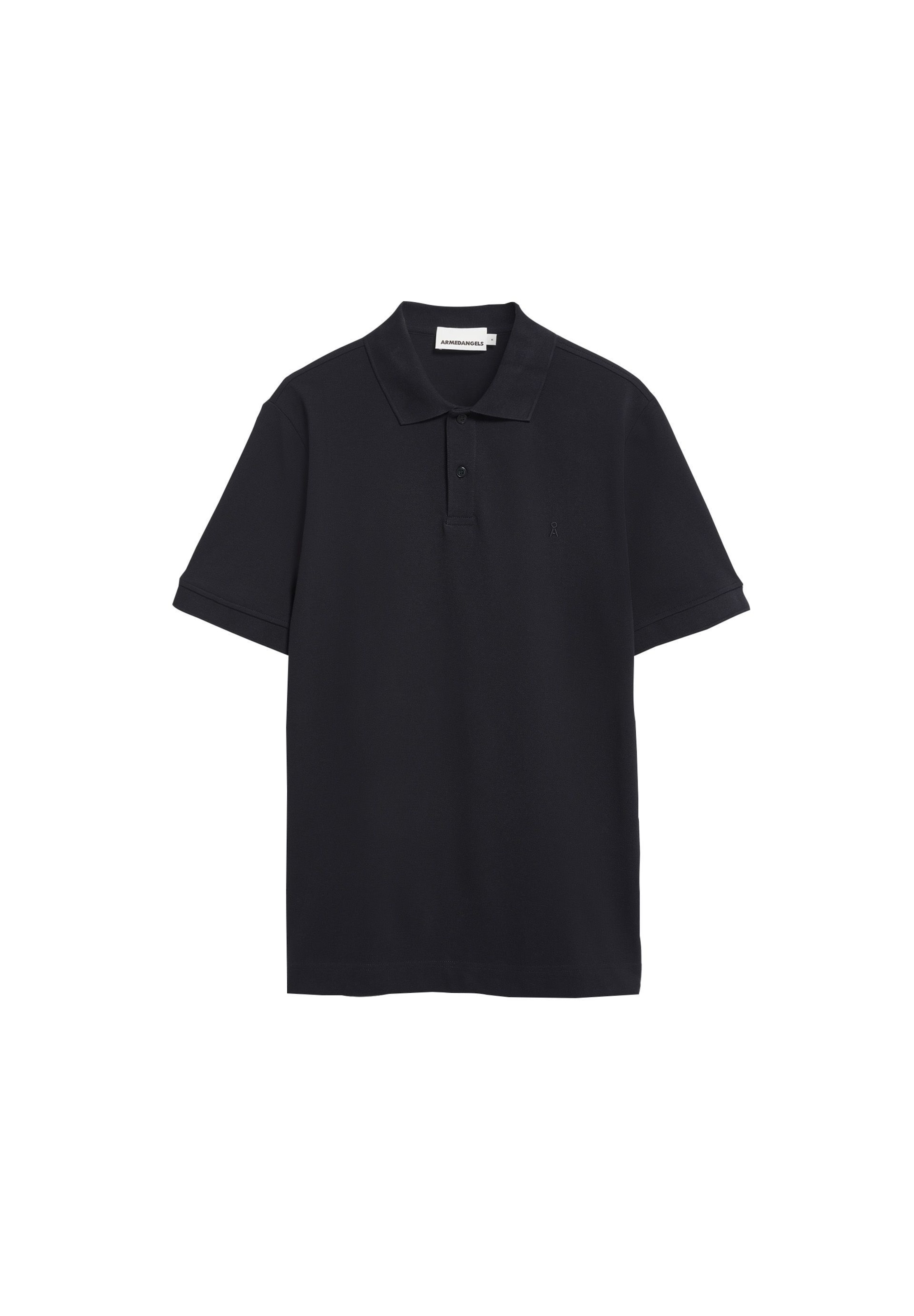 ARMEDANGELS Polo- Shirt in Schwarz: Vorderseite