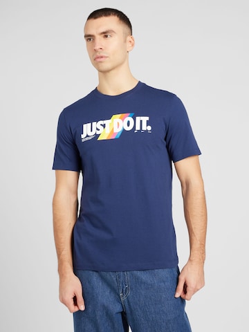 Nike Sportswear T-shirt i blå: framsida