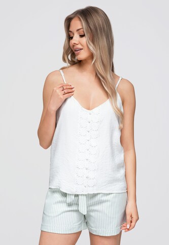 Ombre Top in White