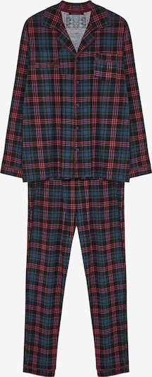 Trendyol Pitkä pyjama koossa S värissä laivastonsininen / kuusi / vadelma / musta, Tuotenäkymä