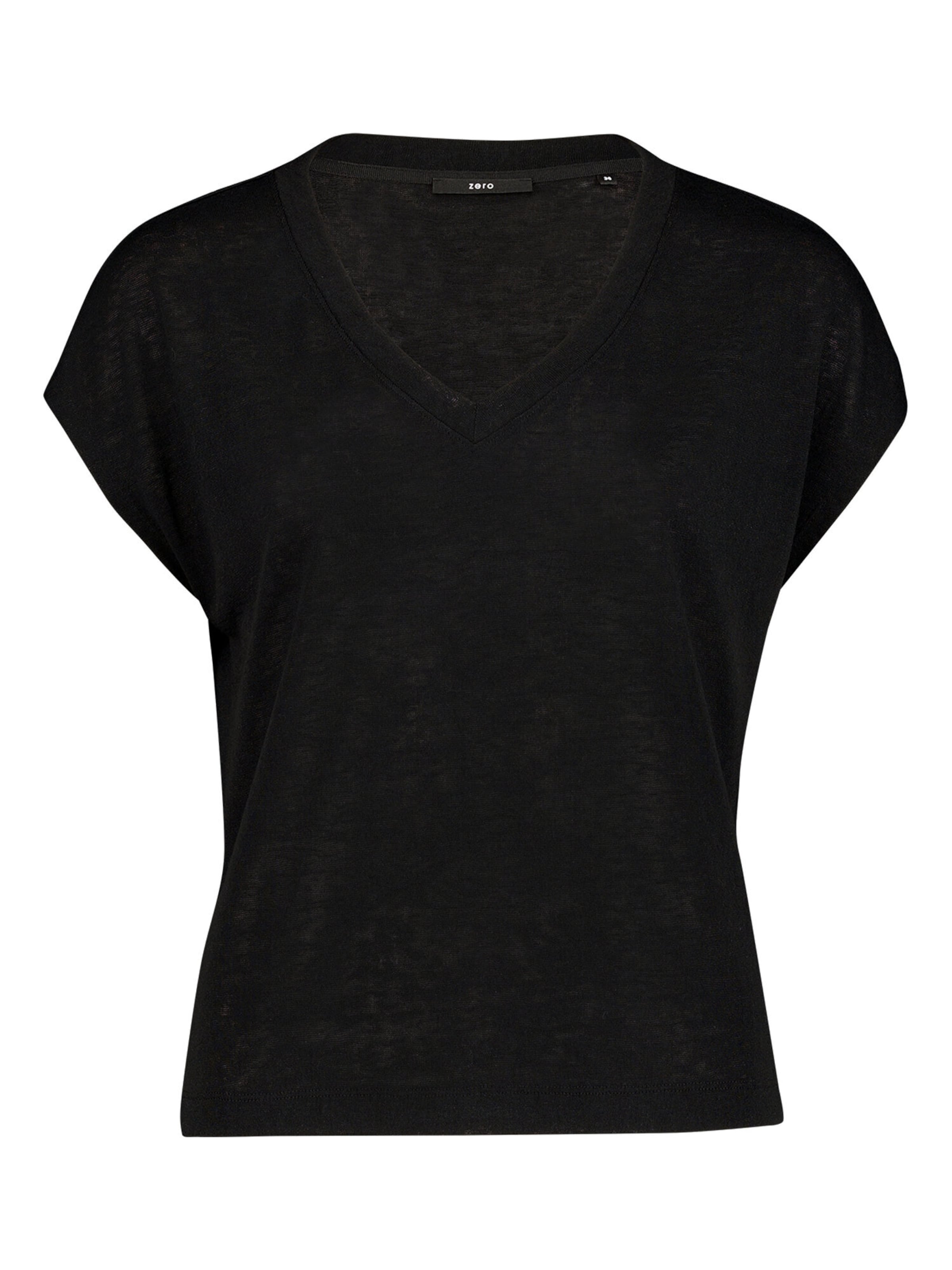 T-shirt zero en noir : devant