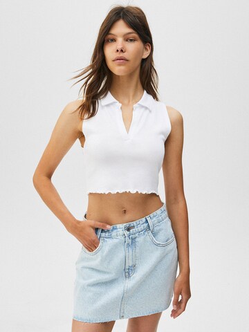 Pull&Bear Skirt in Blue: front