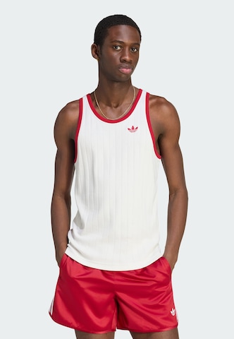 T-Shirt 'Drop Needle' ADIDAS ORIGINALS en blanc : devant