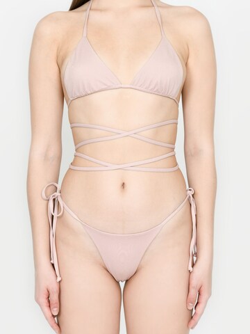 Kadoo Triangel Bikini 'ECONYL® Tuscan Bloom Set 2-tlg.' in Beige