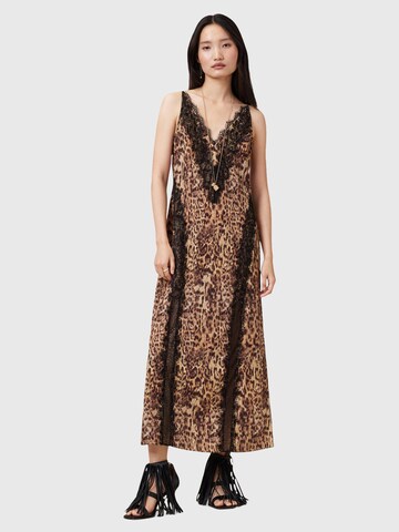 Robe de soirée 'MELIA' AllSaints en marron : devant