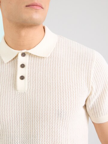 JACK & JONES Sweter 'JJJESS' w kolorze biały