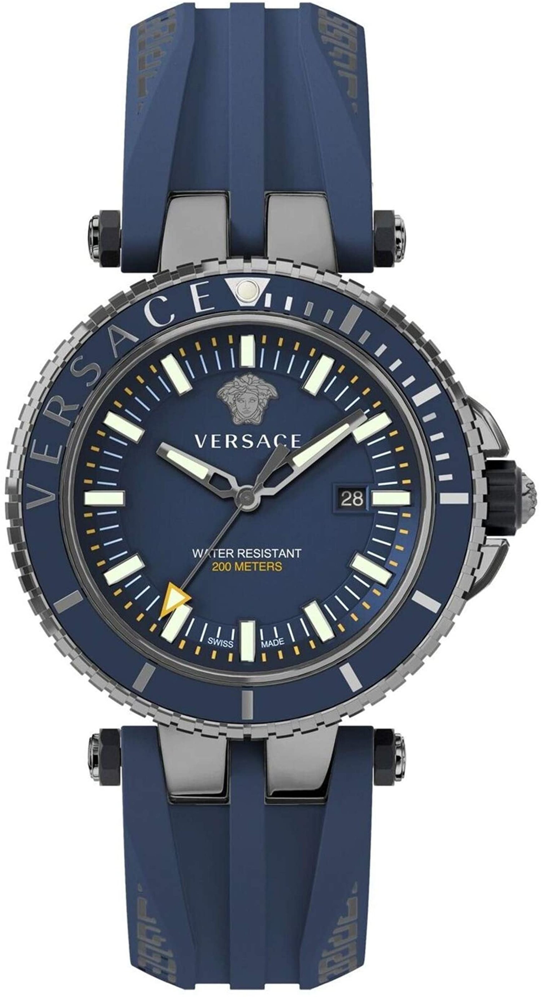 VERSACE Uhr in Blau: Vorderseite