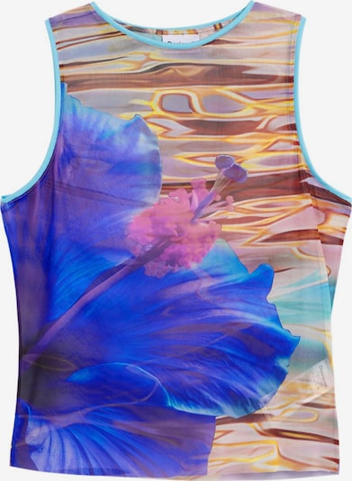 Palaidinė be rankovių iš Desigual, spalva – tamsiai mėlyna / šviesiai mėlyna / geltona / rožių spalva, Prekių apžvalga