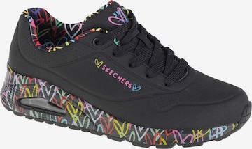 SKECHERS Platform trainers 'Skechers Uno-Loving Love' in Black: front