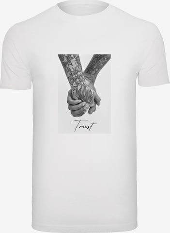 MT Men Shirt 'Trust 2.0' in Wit: voorkant