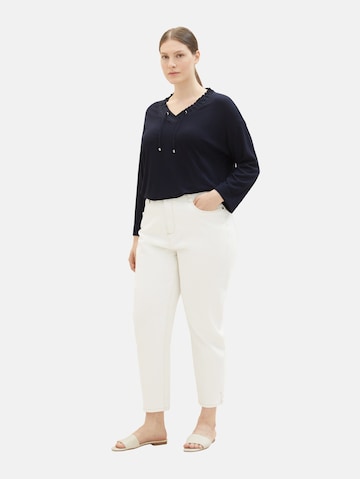 Tricou de la Tom Tailor Women + pe albastru