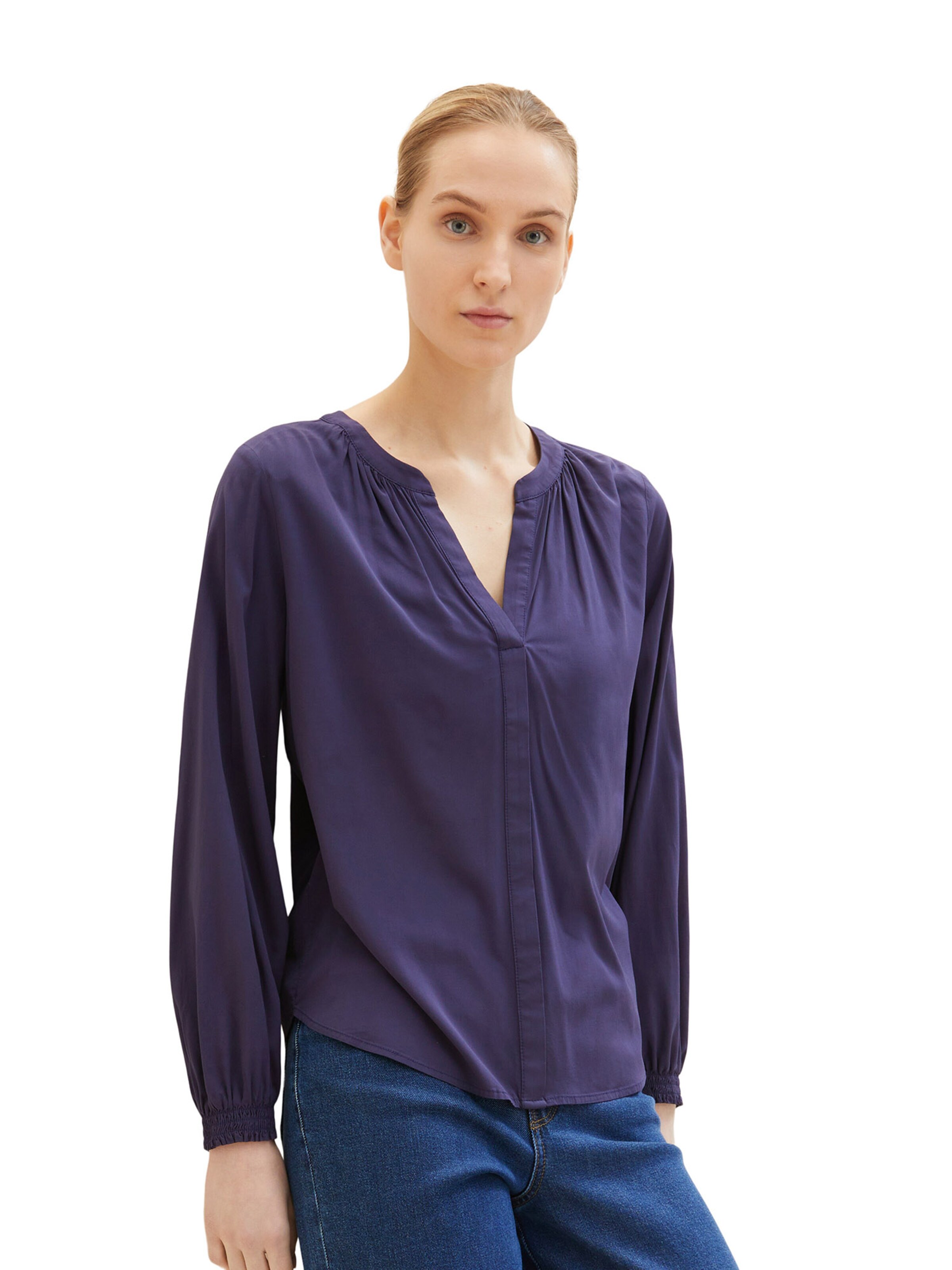 TOM TAILOR Blouse in Blue: front