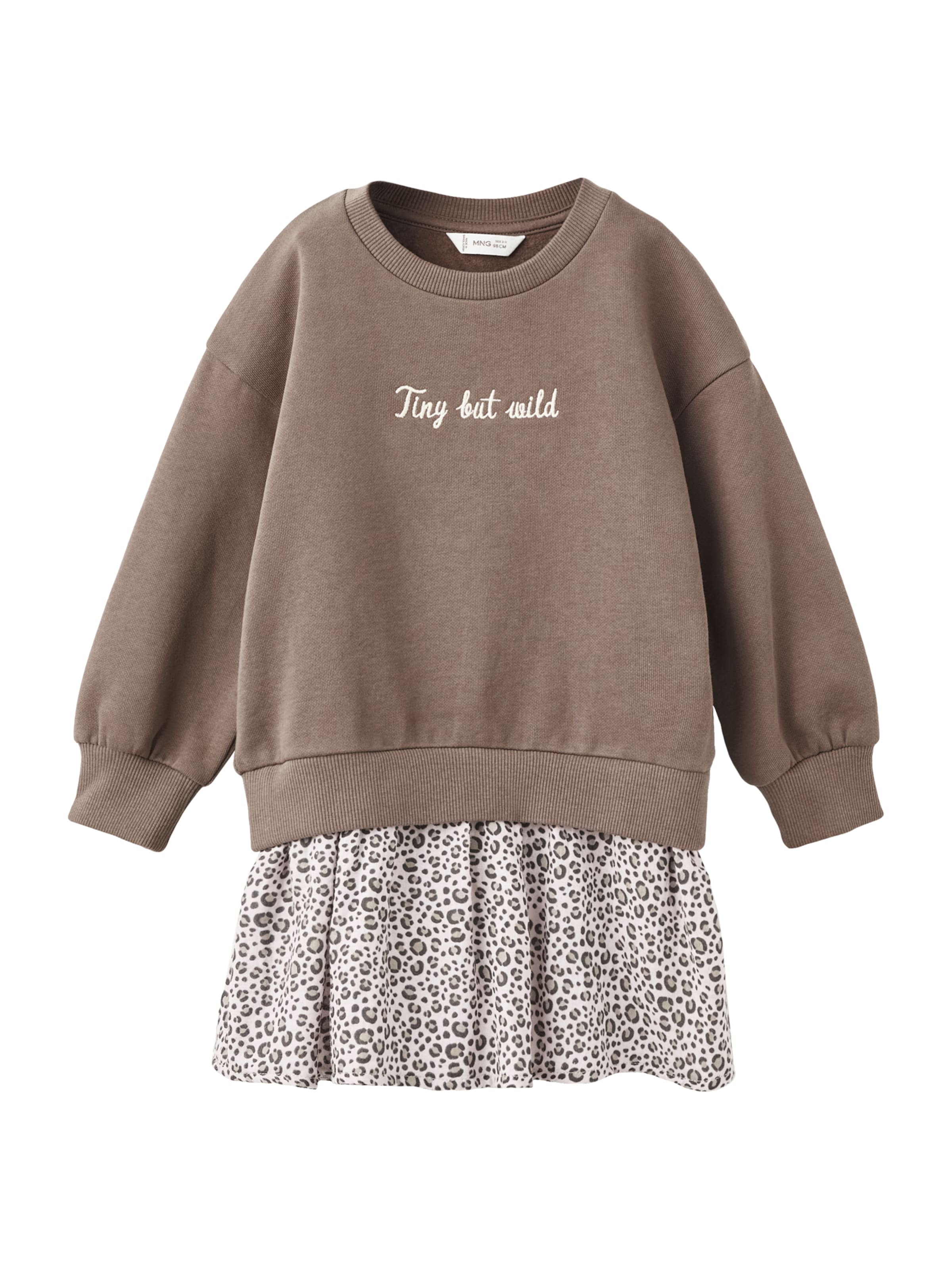 MANGO KIDS Kleid in Braun: Vorderseite