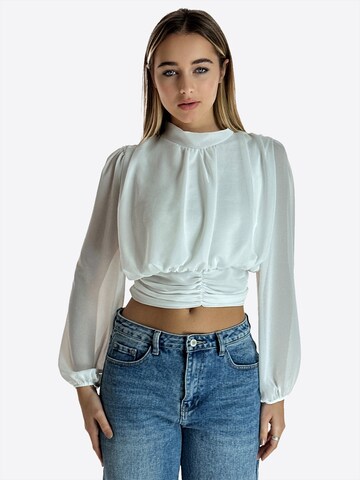 Elara Bluse i hvid: forside