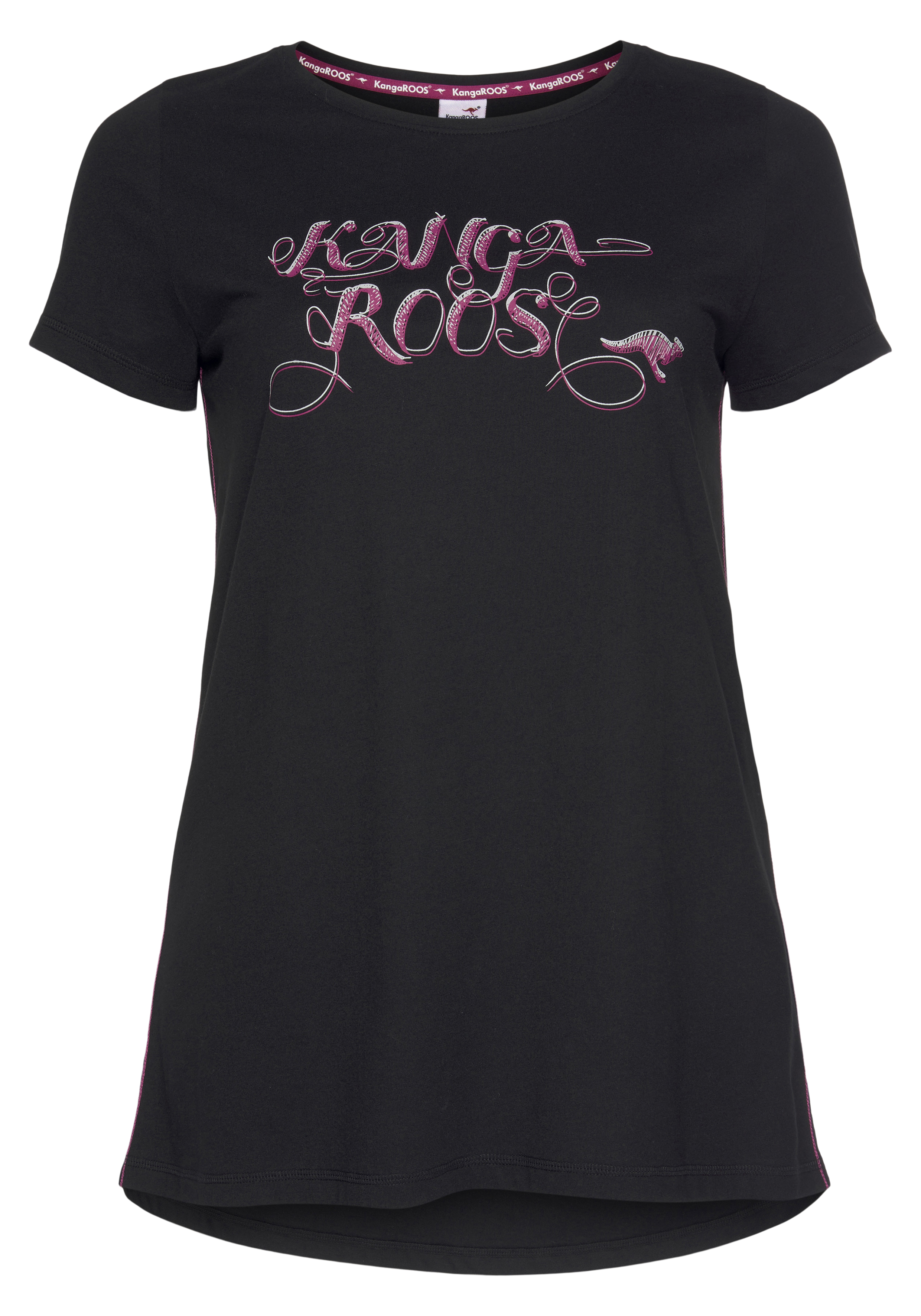 KangaROOS Funktionsshirt in Schwarz, Pink KangaROOS Funktionsshirt in Schwarz, Pink