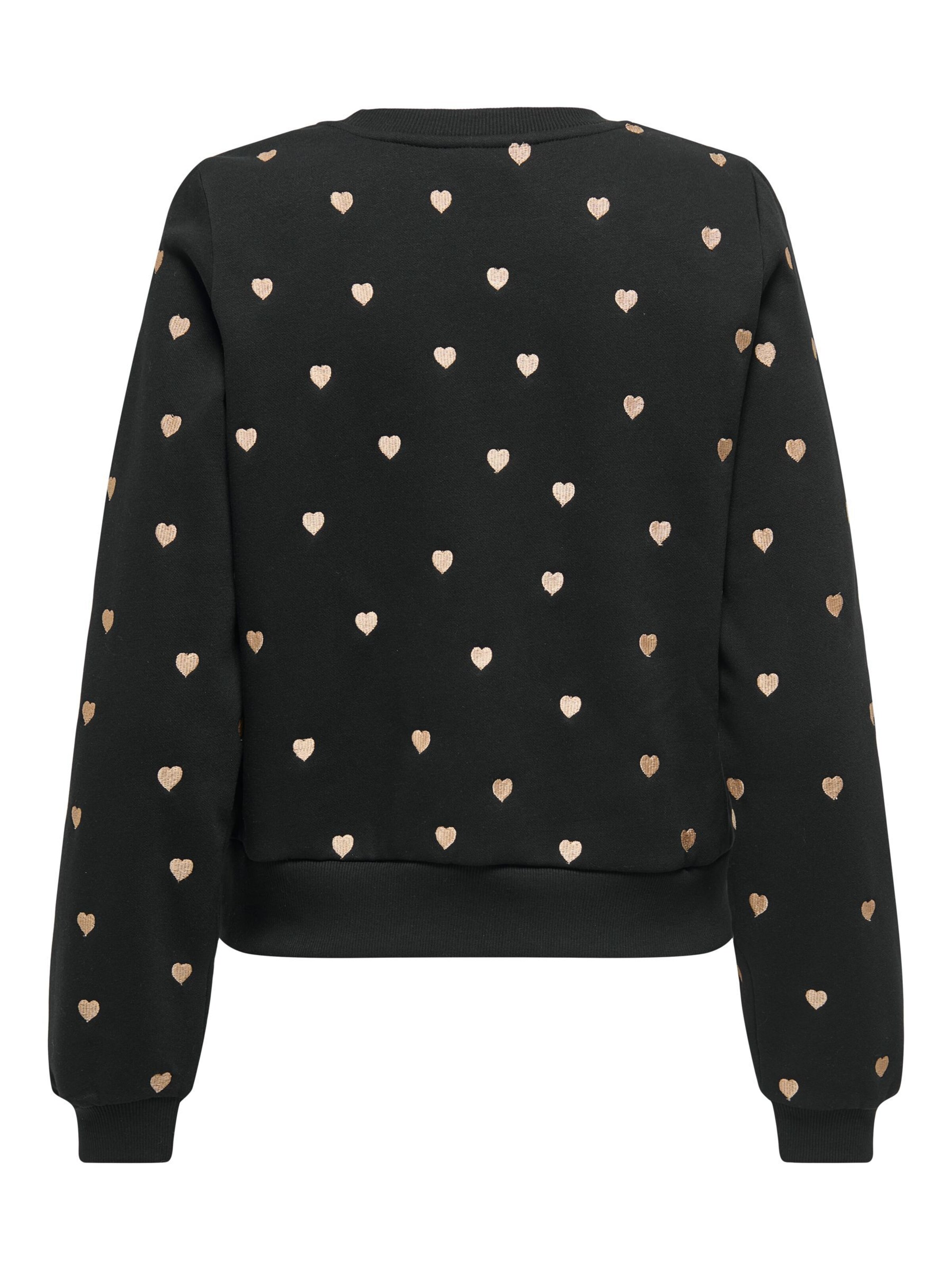 ONLY Sweatshirt 'ONLAtika' in Schwarz