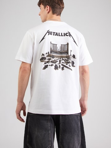 Only & Sons T-Shirt 'ONSMETALLICA' in Weiß: Vorderseite