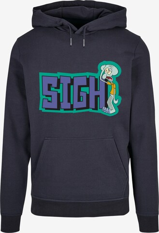 Sweat-shirt 'SpongeBob SquarePants - Sigh' Merchcode en bleu : devant