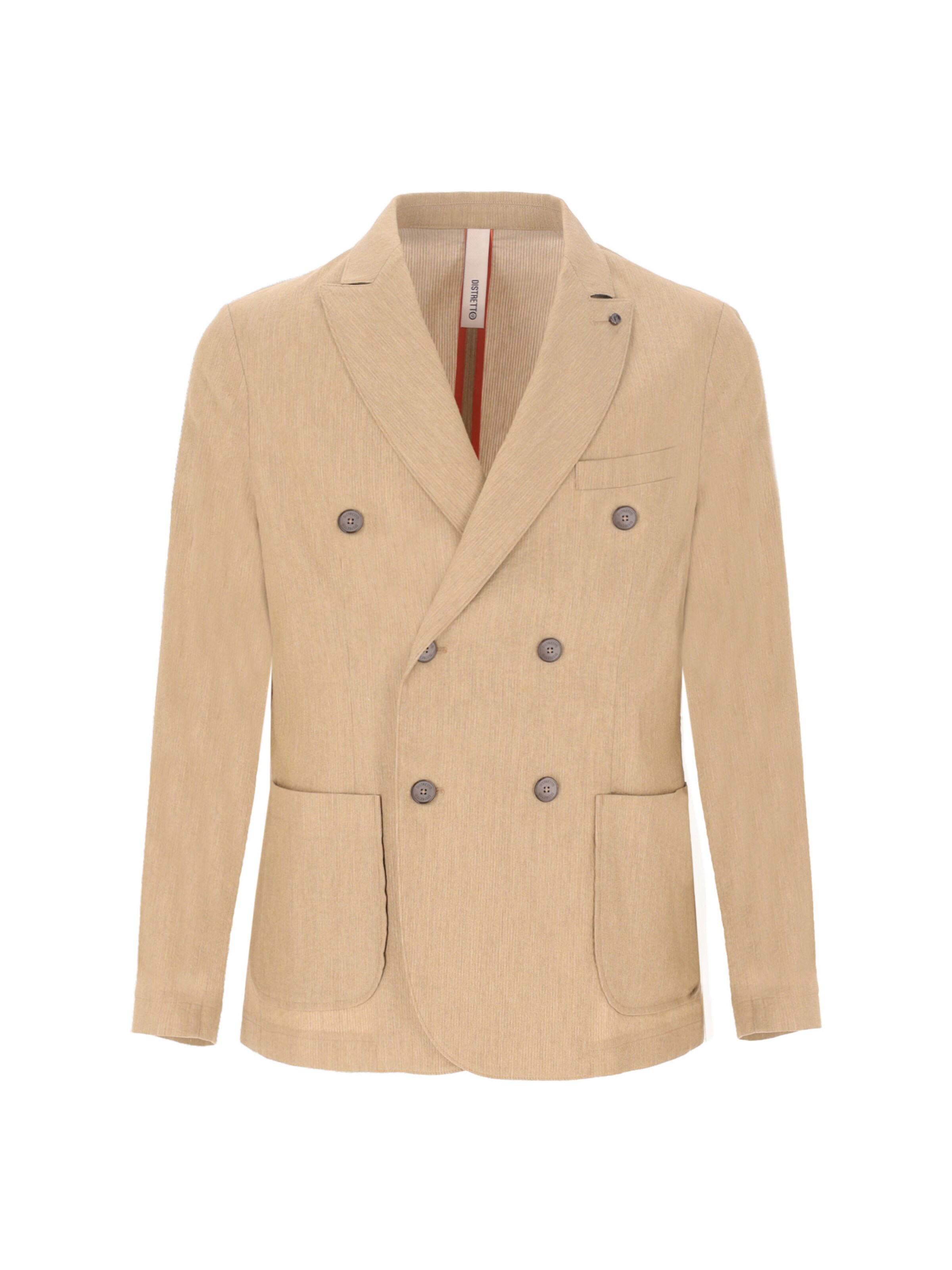 Distretto12 Regular Fit Sakko 'Lear' in Beige: Vorderseite