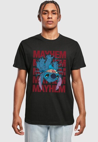 T-Shirt 'Lilo & Stitch Mayhem' Merchcode en noir : devant
