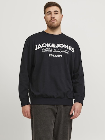 Sweat-shirt Jack & Jones Plus en noir : devant